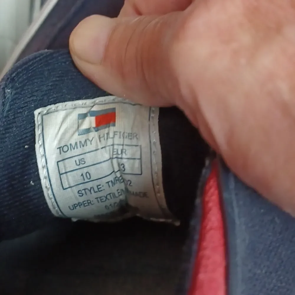 Tommy‎ Hilfiger Y2K Mens Canvas Blue Deck Shoes sz 10 M